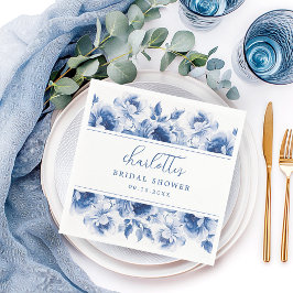 Möhippa av vattenfärgad Blommigt Napkins Pappersservett