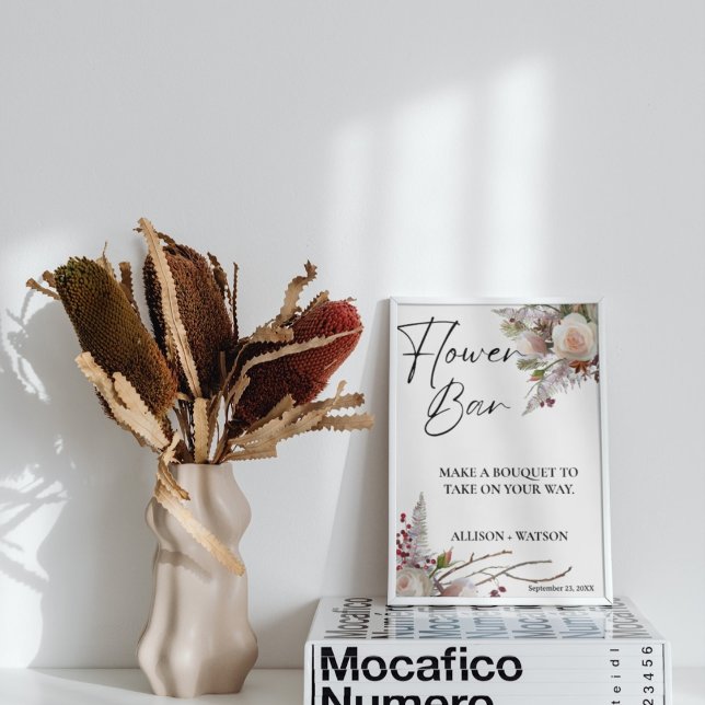 Möhippa av vattenfärgen Blommor i nedre pub Poster (Skapare uppladdad)