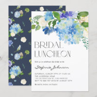 Möhippa av vattenfärgsblått Hydrangea-Blommigt Lun