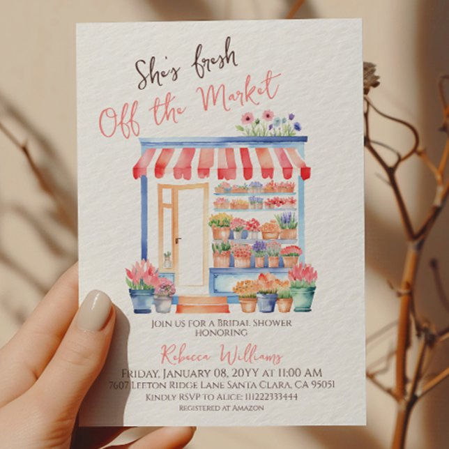 Möhippa av vattenfärgsfärgen Färsk av Blommigten u Inbjudningar (Skapare uppladdad)