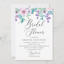 Möhippa av vattenfärgslila och rosa blommigt