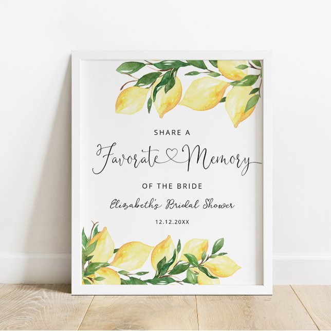 Möhippa av vattenfärgsminne för Lemon Favorite-min Poster (Skapare uppladdad)