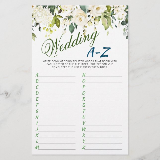 Möhippa av Vit ros Blommigt- på dubbla SIDED (Framsida)