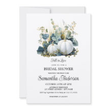 Möhippa av vita pumpor och eukalyptus-gröntar