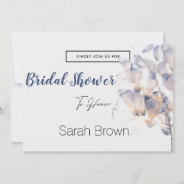 MÖHIPPA AV VITE- OCH BLUE PATELE FLOWER-ELEGANT INBJUDNINGAR