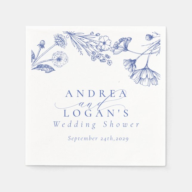 Möhippa av WildblomBoho Chic Pappersservett (Framsidan)