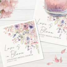 Möhippa av Wildblomme Blommigt Napkins