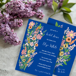 Möhippa av Wildblommor Handmålat Sweet Anpassnings Inbjudningar