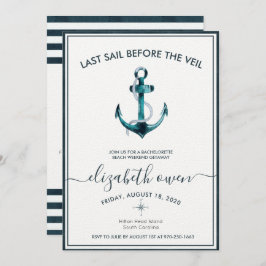 Möhippa Bash för Bachelorette Beach Helg Inbjudningar