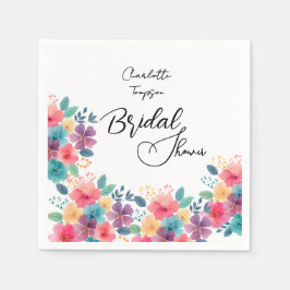 Möhippa Bash för färgade Blommar Pappersservett