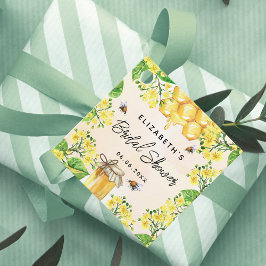 Möhippa bin honung från gula blommor gåvor etiketter