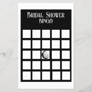 Möhippa Bingo Black and White Minimalist Flygblad