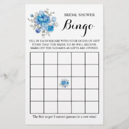 Möhippa Bingo Blueflower Game Card Flygblad