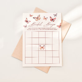 Möhippa Bingo Boho Butterfly Möhippa Game Inbjudningar