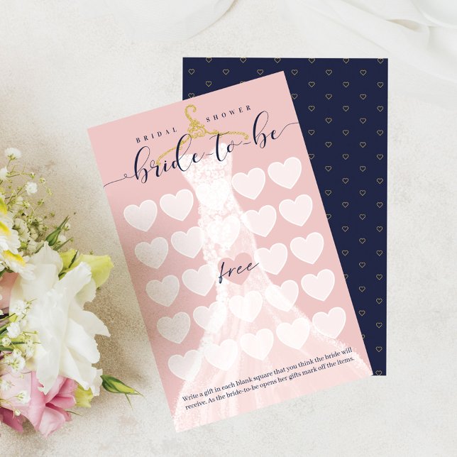 Möhippa Bingo Chic Bröllop Dress Shower Game (Skapare uppladdad)