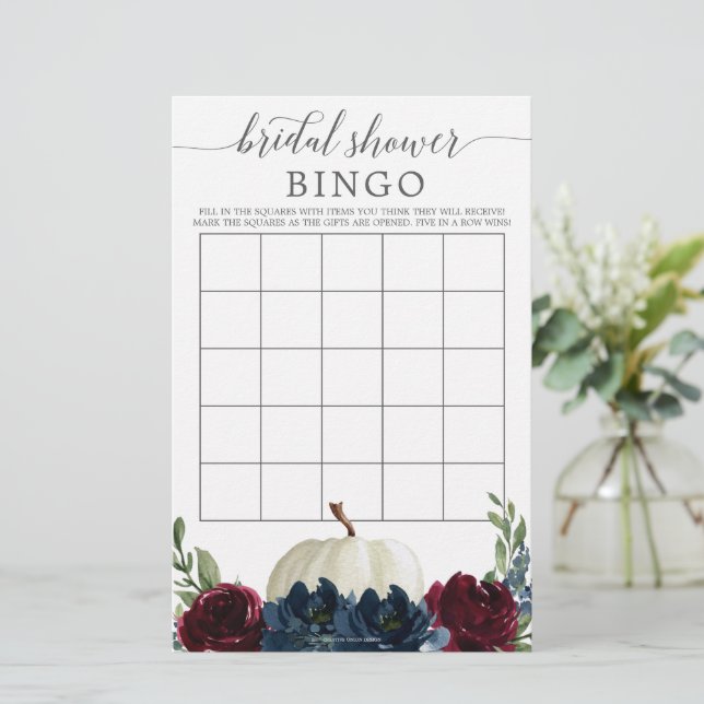 Möhippa Bingo Game Burgundy Navy Pumpkin (Stående Fram)