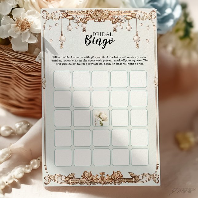 Möhippa Bingo Game Card Pearls Prosecco (Skapare uppladdad)