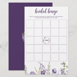 Möhippa Bingo Game Lila Lavender Blommigt