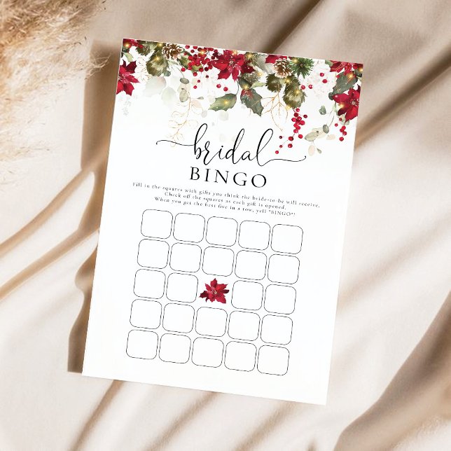 Möhippa Bingo, Jul Red Poinsettia (Skapare uppladdad)