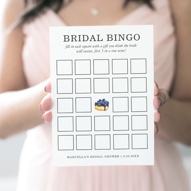 Möhippa Bingo | Ost av blåbär Inbjudningar (Skapare uppladdad)