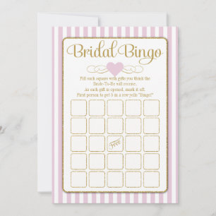 Möhippa Bingo Rosa Guld Möhippa-spelkort