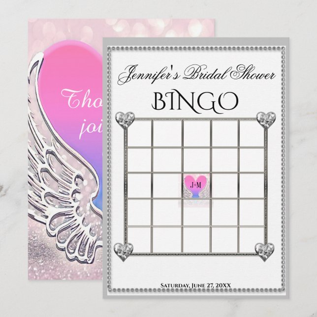 Möhippa Bingo-spelmall Inbjudningar (Fram/baksida)