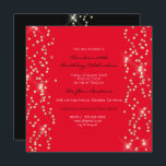 Möhippa Birthday Guld Confetti Crystals Black Red Inbjudningar<br><div class="desc">florenceK-lyxdekan</div>