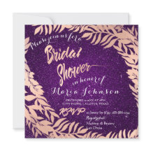 Möhippa Blad Glitter Ro Guld Violet Purpl