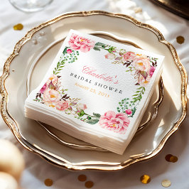 Möhippa Blommigt av romatisk Chic Utandningsomslag Pappersservett