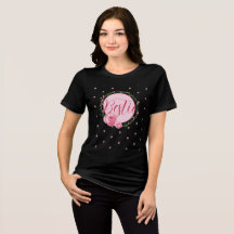 Möhippa Blommigt Black Tshirts Girl Bestie