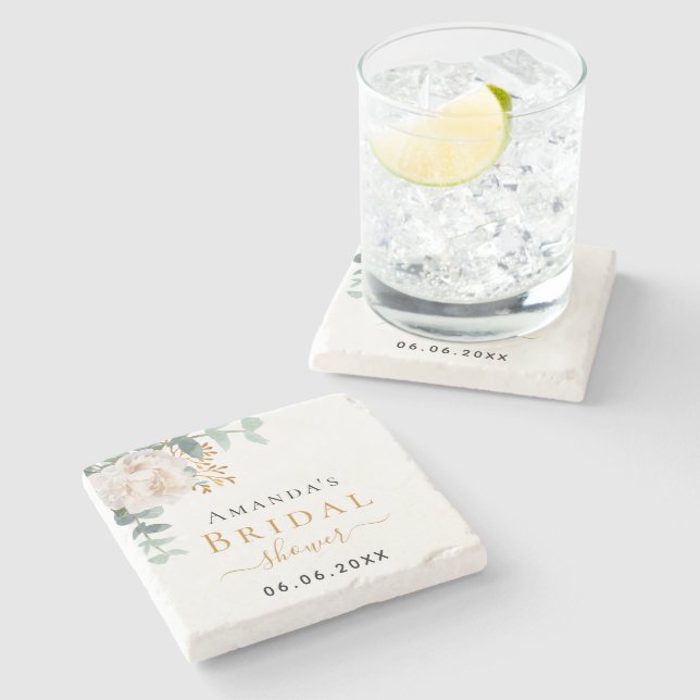 Möhippa blommigt eucalyptus greenery elegant stenunderlägg (Sidan)