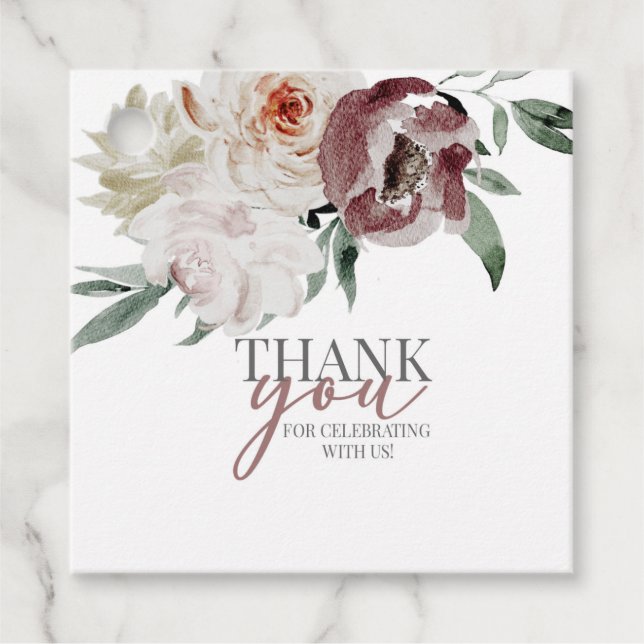 möhippa, blommigtens möhippa, brud som klassiskt gåvor etiketter (Framsida)