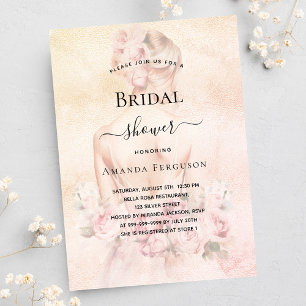 Möhippa blonde bride ro guld lyxur inbjudningar