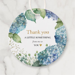 Möhippa Blue Hydrangeas Tack Gåvor Etiketter