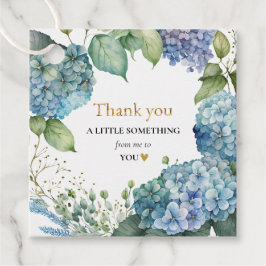 Möhippa Blue Hydrangeas Tack Gåvor Etiketter