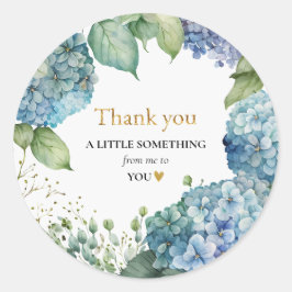 Möhippa Blue Hydrangeas Tack Runt Klistermärke