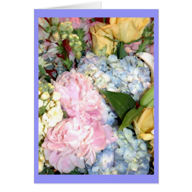 Möhippa Bouquet Hälsningskort (Framsidan)