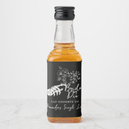 Möhippa Bride or Die Gothic Heart Spritflaskor Etikett