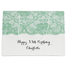 Möhippa Bröllop Birthday Mint Grönt Blommigt Snöre