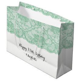 Möhippa Bröllop Birthday Mint Grönt Blommigt Snöre