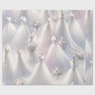 Möhippa Bröllop Dress Pastel Glitter Ljus Presentpapper