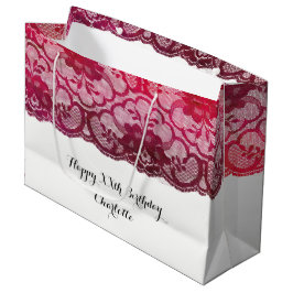Möhippa Bröllop födelsedag Burgundy Ruby Rosa Snör