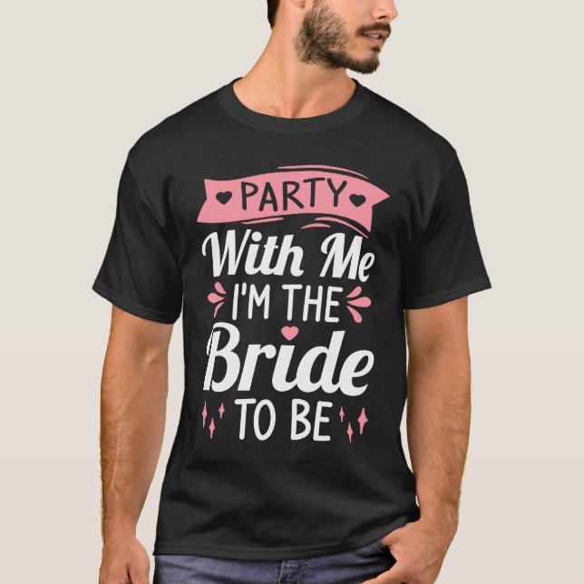 Möhippa Bröllop Gift Bachelor Brud Att Vara Hen Pa T Shirt (Framsida)