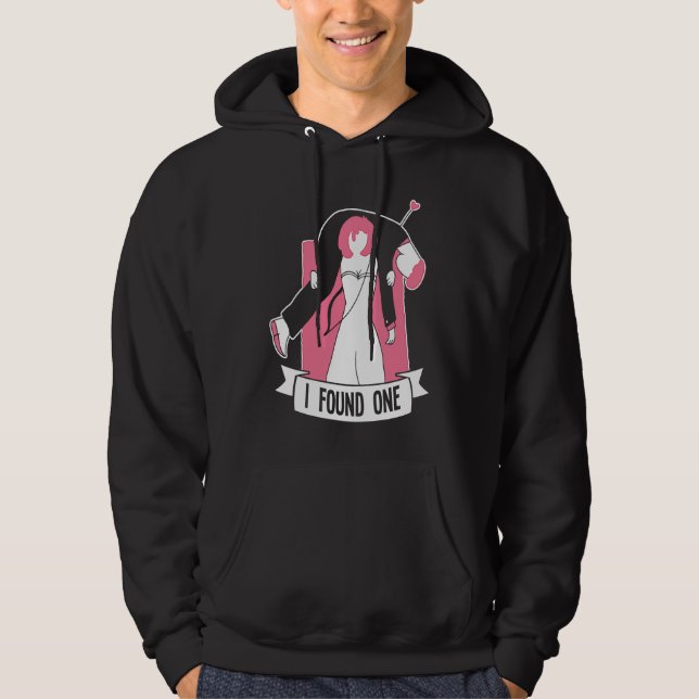 Möhippa Bröllop Gift Bachelor Brud Att Vara Hoodie (Framsida)