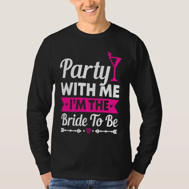 Möhippa Bröllop Gift Bachelor Brud Att Vara Ogift  T Shirt (Framsida)