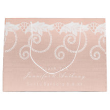 Möhippa Bröllop Peach Salmon White Royal Snöre