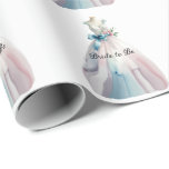 Möhippa Bröllop: Presentpapper<br><div class="desc">Möhippa bröllop klär sig i pastelltoner med texten "Bride to Be"</div>