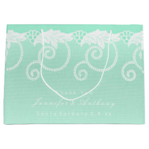 Möhippa Bröllop Tiffany Mint Grönt White Royal Snö