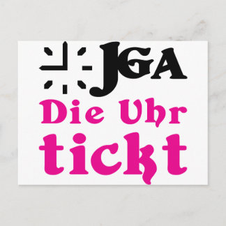 möhippa / bröllop vykort