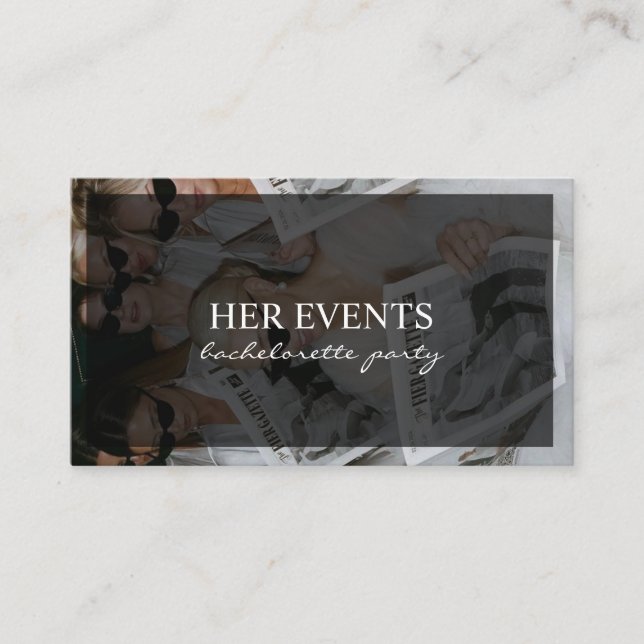 Möhippa Bröllopsfestfirande Visitkort (Framsida)